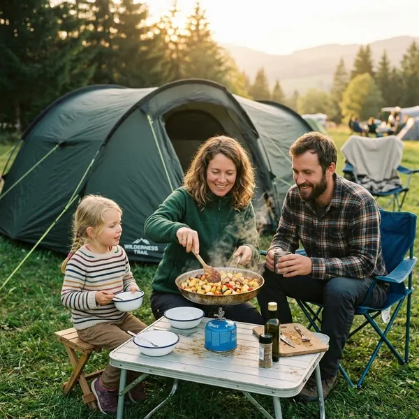 1 pans gerechten camping