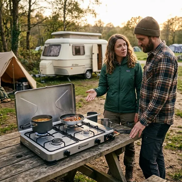 4 pits gasstel voor camping