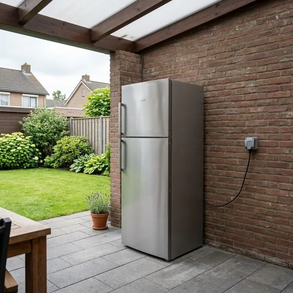 Waar een buiten koelkast met vriesvak het beste staat