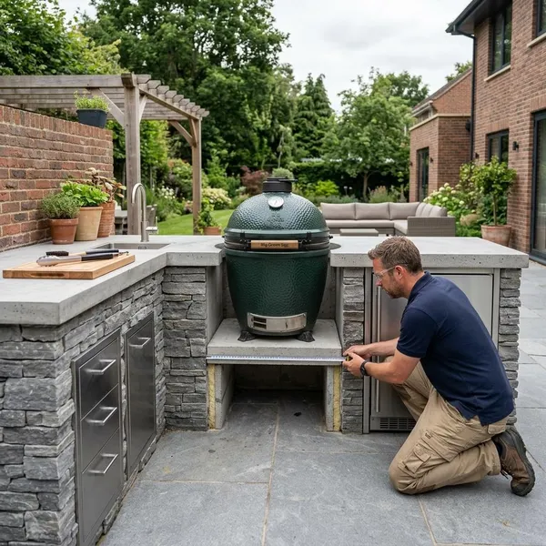 Hoe je de kamado veilig inbouwt