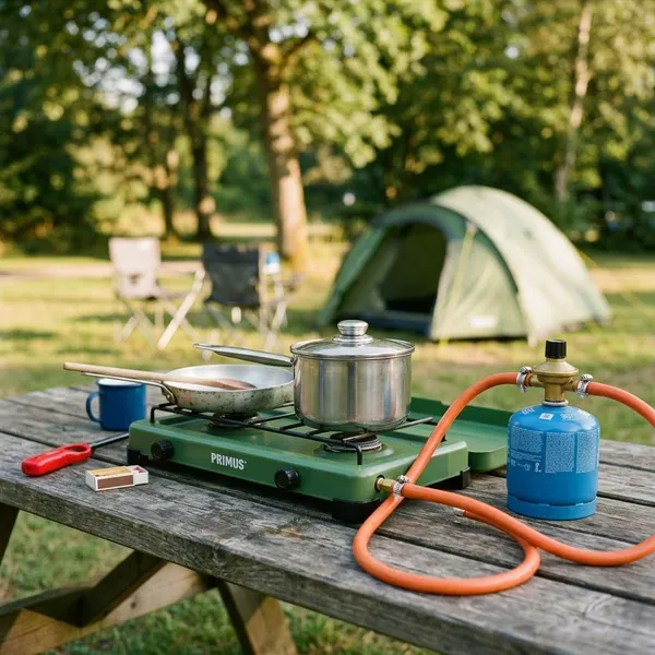 Wanneer is een camping gasstel met slang handig