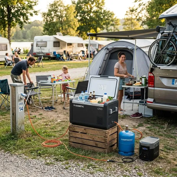 Gemiddeld verbruik van een camping koelkast