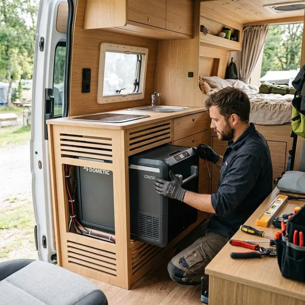 Compressor of absorptie koelkast in de camper