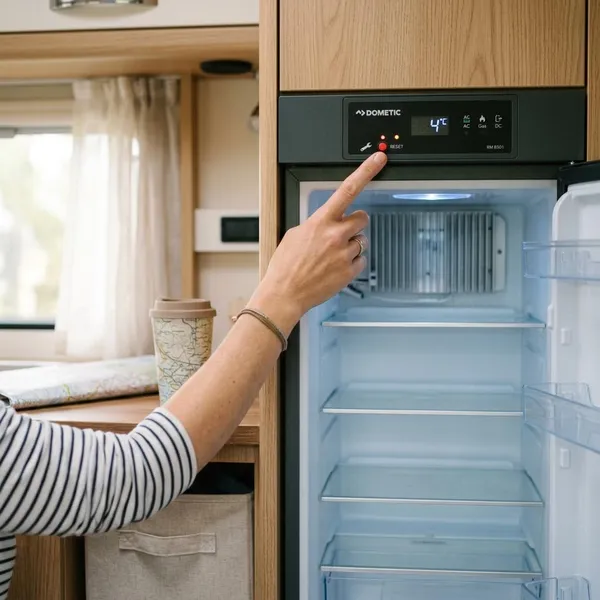 Dometic koelkast werkt niet op 12V