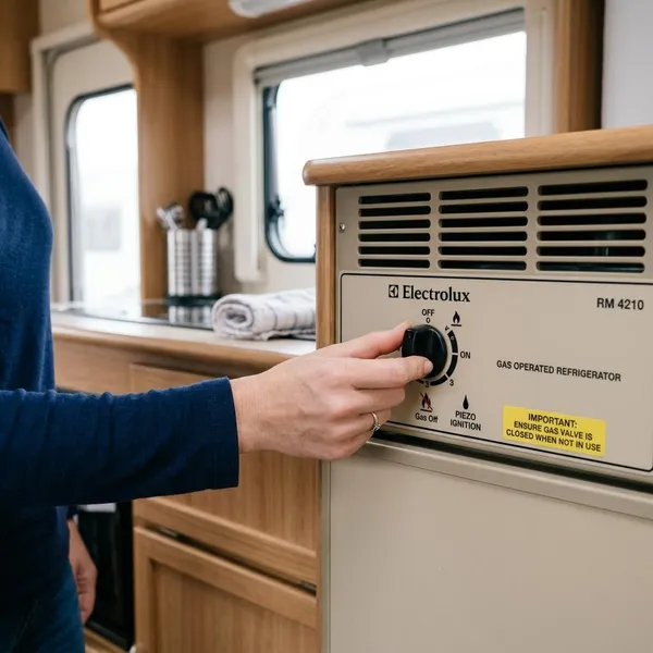 Electrolux camping koelkast op gas aanzetten
