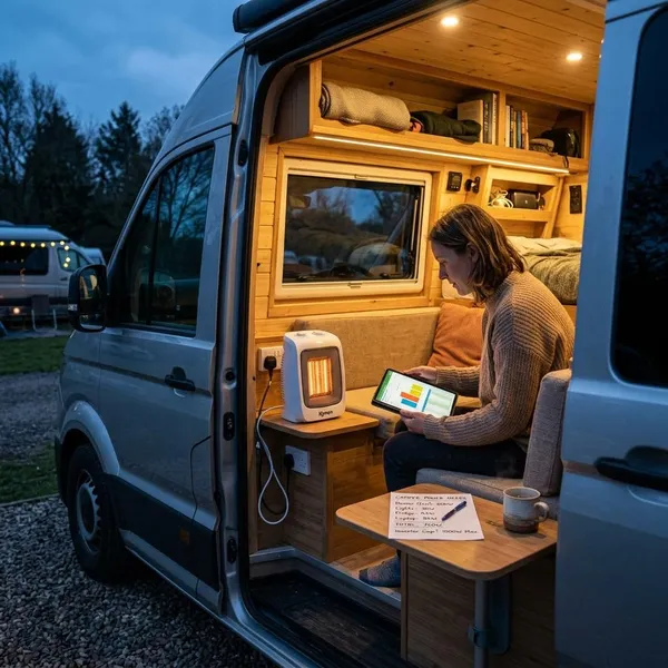 Wanneer werkt een elektrische kachel in de camper goed
