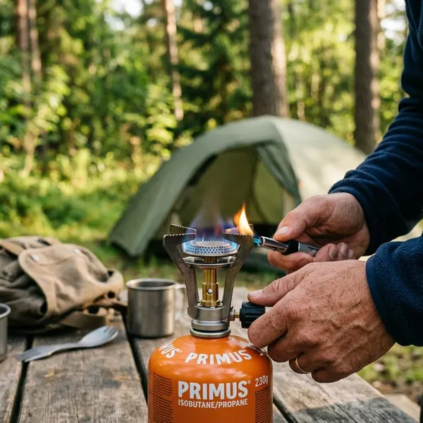 Hoe je een camping gasstel aansluit