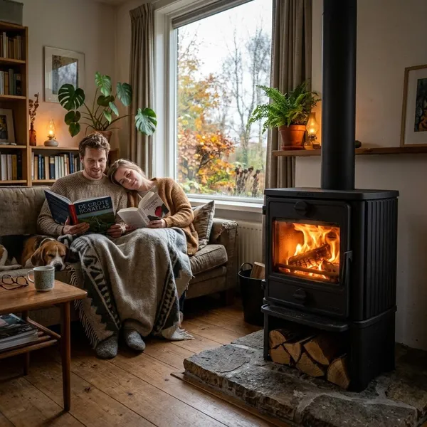 Welke kachel werkt zonder stroom of gas