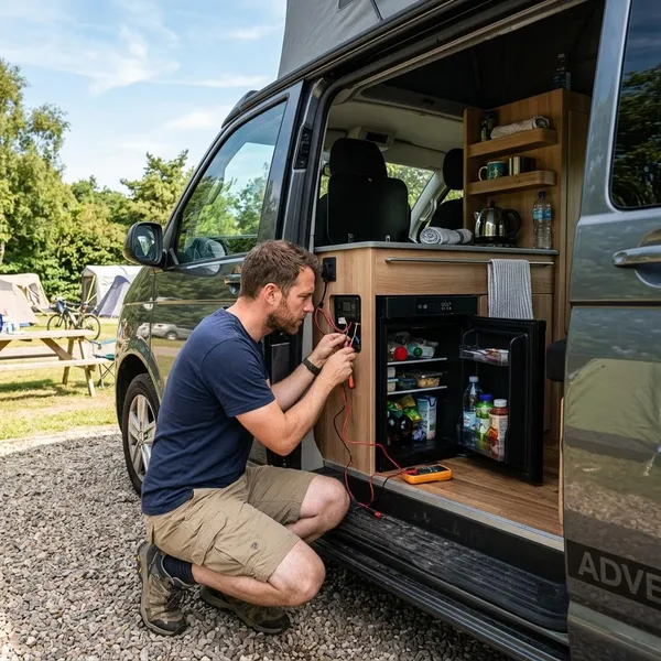 koelkast camper werkt niet