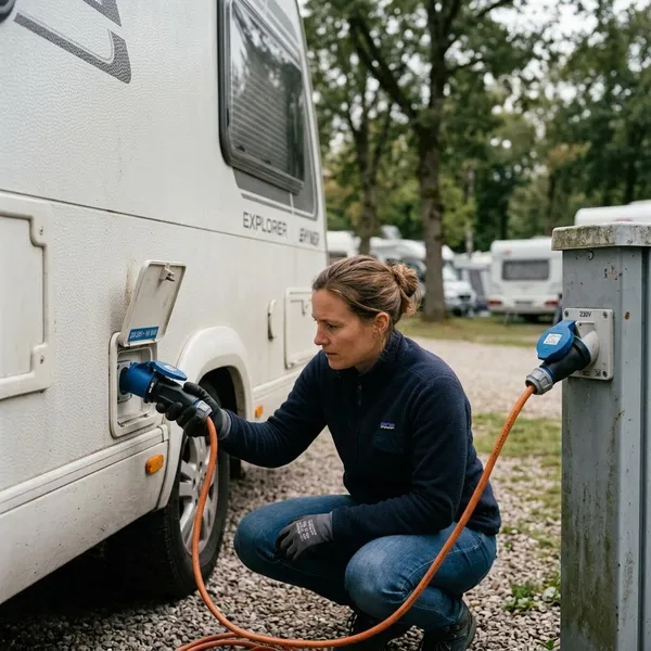 koelkast camper werkt niet op 220V