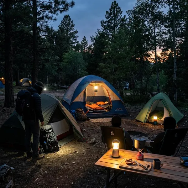 Welke lamp is veilig op de camping