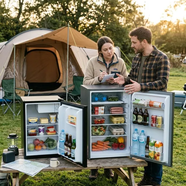 Waar let je op bij een mini koelkast voor camping