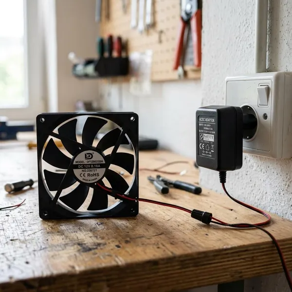pc ventilator aansluiten op 220V
