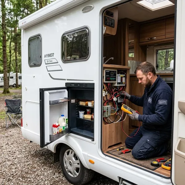 Camper koelkast koelt niet op gas