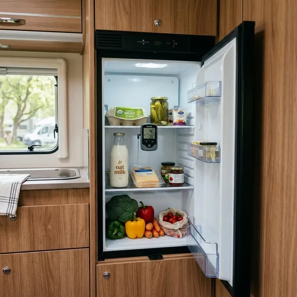 temperatuur koelkast camper