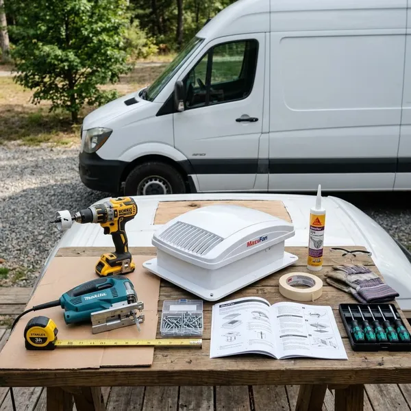ventilator camper inbouwen